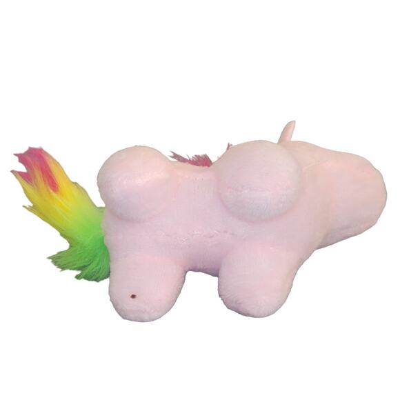 Set of 3 Unicorn Plush Keychains with Rainbow Mane, Blue & Pink Cute Design - Picture 10 of 10